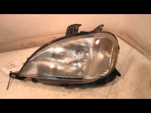 1999 Mercedes ML320 Headlight / Head lamp LH NIQ SUN DAMAGE 163TYPE - mbiparts.com Used OEM M... OEM