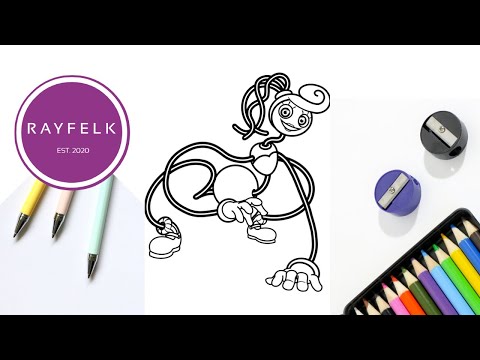 Mommy Long Legs Coloring Page | poppy Playtime | Rayfelk Printable Coloring Pages