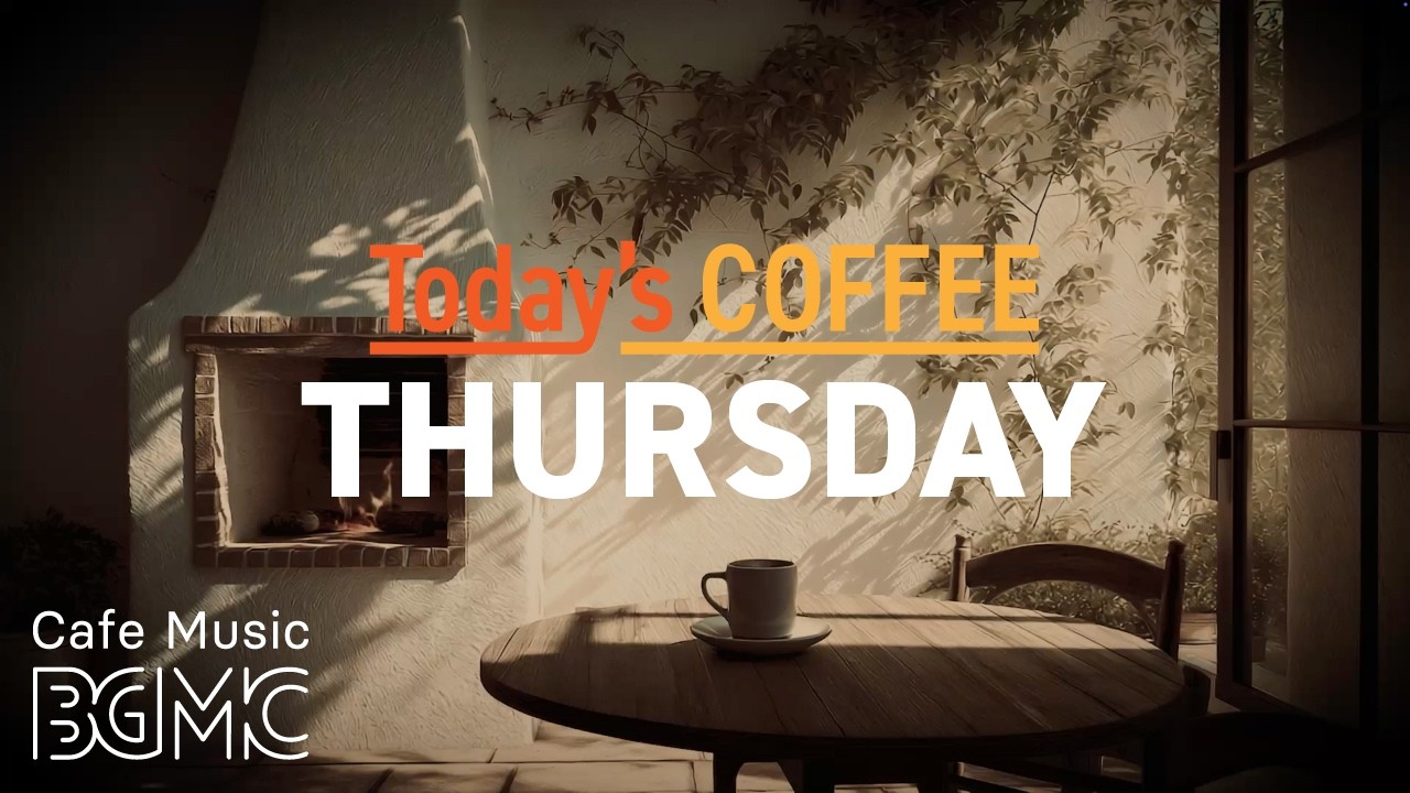 Today's COFFEE THURSDAY: Peaceful Cafe Jazz ☕ Relaxing Smooth Piano & Bossa Nova for Study & Ease