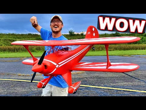 YOU WON'T BELIEVE the FLIGHT on this FMS Pitts RC BIPLANE!