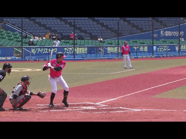 【ファーム】マリーンズ・岡がZOZOマリンで先頭打者ホームラン!! 2019/4/23 M-G(ファーム)