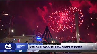 Detroit officials considering proposed curfew change for annual fireworks show