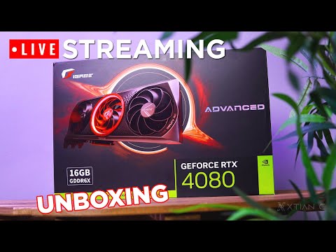 LIVE STREAMING: iGame GeForce RTX 4080 16GB Advanced OC-V UNBOXING