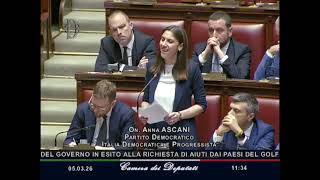 ASCANI: "MELONI ASSENTE, FALLIMENTO TOTALE DELLA POLITICA ESTERA DEL GOVERNO"