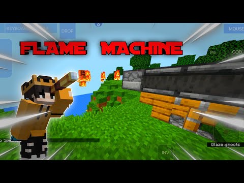 How to make flame 🔥 machine in Minecraft 😯 | tutorial| @hellfrozen9971