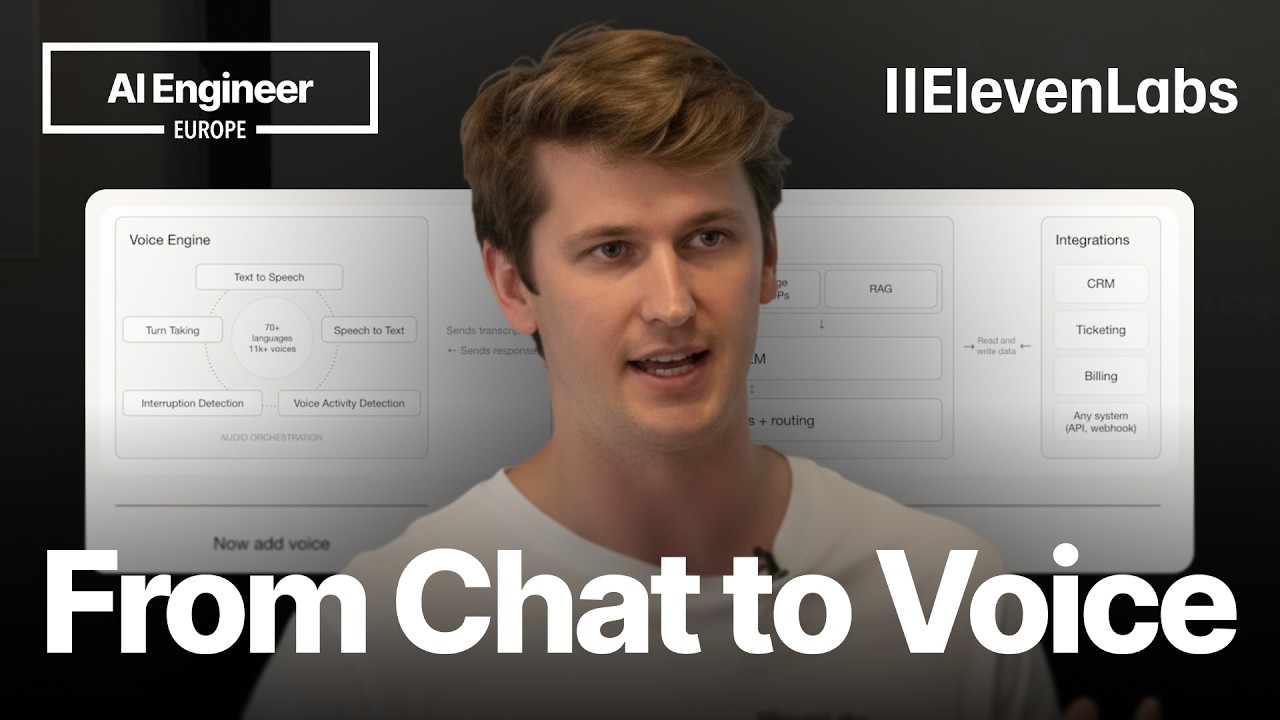 ElevenLabs Gives Chat Agents a Voice - AI Engineer