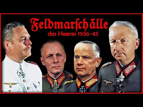 Die 20 Generalfeldmarschälle der Wehrmacht des deutschen Heeres 1936-45