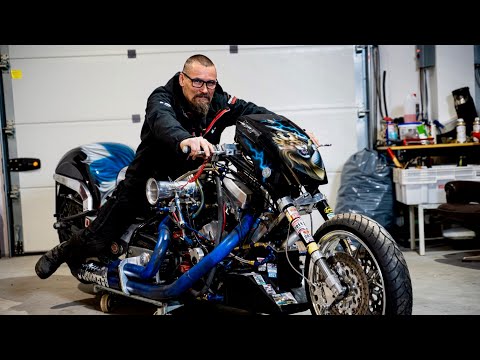 Super Twin Top Fuel "Nitro V60" at 2017 FHRA Night Race Finals