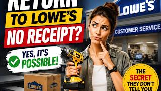 How to return an item to Lowe's without a receipt