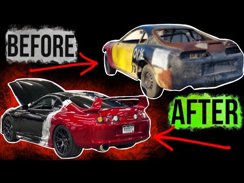 RESTORING A SUPRA IN 10 MINUTES *FOUND IN A FIELD....
