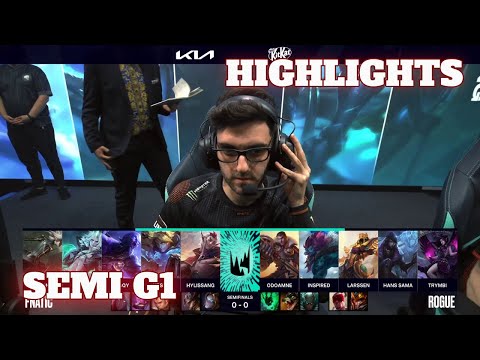 FNC vs RGE - Game 1 Highlights | Semi Final LEC 2021 Summer Playoffs | Fnatic vs Rogue G1