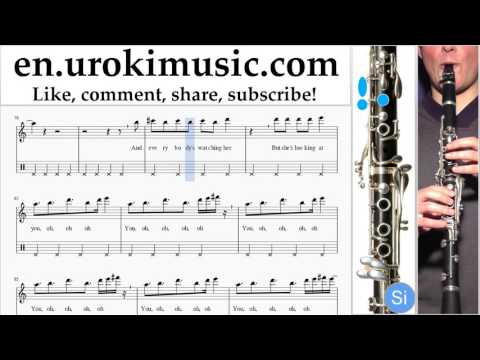 Clarinet lessons Calvin Harris ft. Rihanna - This Is What You Came For Sheet Music Tutorial Part#2