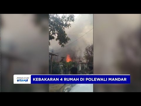 PERSONEL POLMAN LAKUKAN PENYELIDIKAN DAN OLAH TKP KEBAKARAN 4 RUMAH