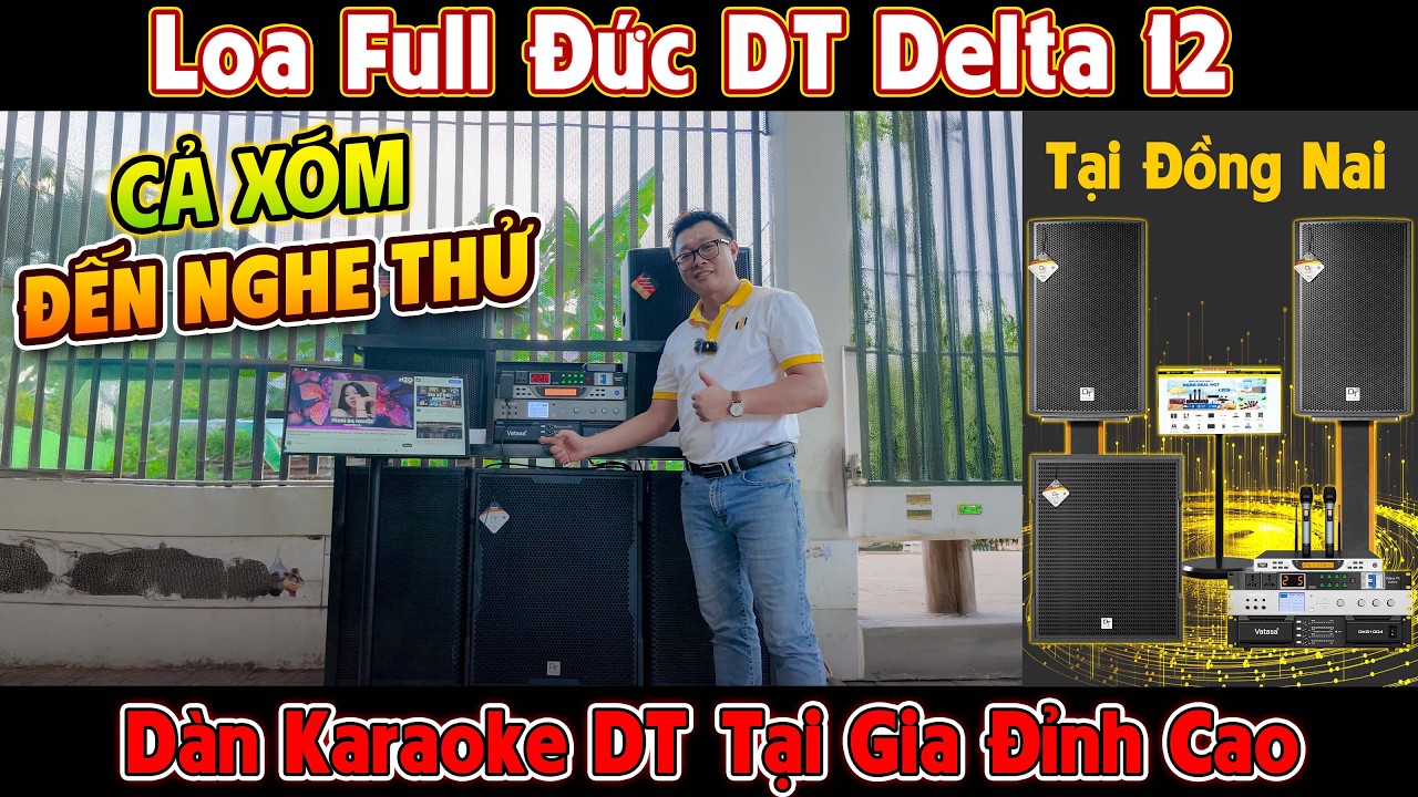 Video sản phẩm Dàn Karaoke DT TT157: (DT Delta15, Vatasa T900, Vatasa V8Pro, Vatasa DKS1004, DT Sigma118, P9 Luxury)