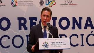 DURANGO FUE SEDE DE LA INAUGURACIÓN DEL FORO REGIONAL ANTICORRUPCIÓN NORESTE 2018