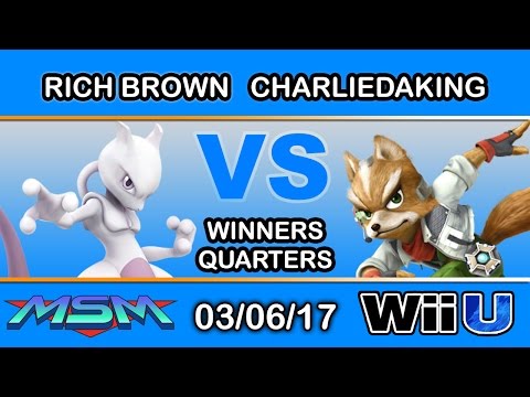 MSM 88 - PG | Rich Brown (Mewtwo) Vs. LH | Charliedaking (Fox) Winners Quarters - Smash Wii U