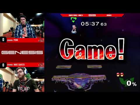Genesis 5 - Punk (White) vs War | Gahtzu (Red) - SSBM - Round 1 Pools
