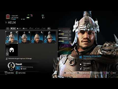 For Honor Tiandi 3 Armor sets Chishou,Heavenly Virtue,Juhua