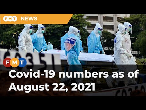 Covid-19 numbers as of August 22, 2021