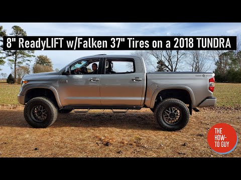 8" ReadyLIFT on 2018 Platinum Tundra w/, XD 135 Grenade Wheels, Falken Wildpeak AT3W 37" Tires