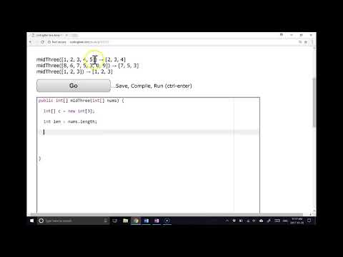 Coding Bat Solutions Arrays 1 Midthree