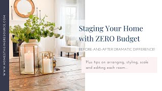 Occupied Home Staging Before and After Success Story - Low Budget Staging Hot Tips - Amazing Photos