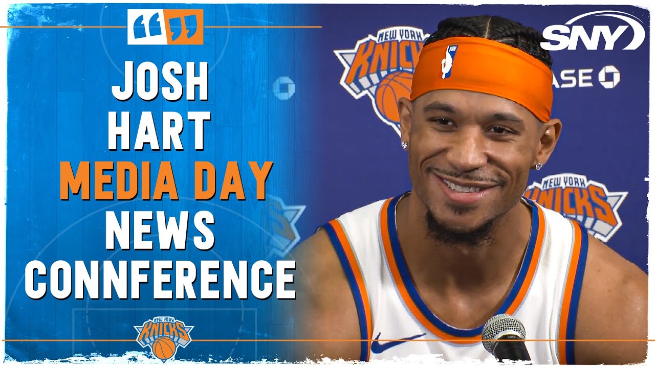 Josh Hart on Knicks with Karl-Anthony Towns, next steps to a championship | Knicks Media Day | SNY