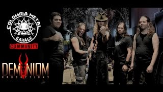 AT ODDS WITH GOD- REBORN TO DIE (COLOMBIA METAL GARAGE  DEMUNIOM PRODUCTIONS)