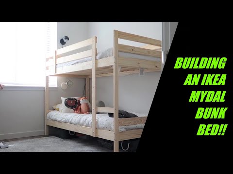 сборка двухъярусной кровати ikea MYDAL (СБОРКА МЕБЕЛИ ИКЕА)