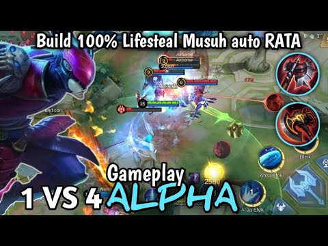 GAMEPLAY HYPER ALPHA 2023! LIFESTEAL-NYA GA ADA OBAT AUTO WIN!! ~ MLBB