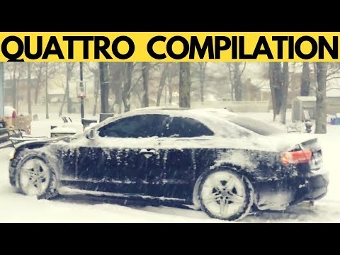 TOP Quattro Audi Compilation - Quattro Audi Snow