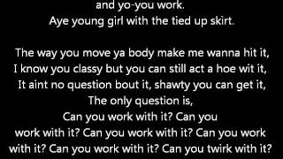 Chris Brown - Work wit it (Lyrics on screen) karaoke In My Zone