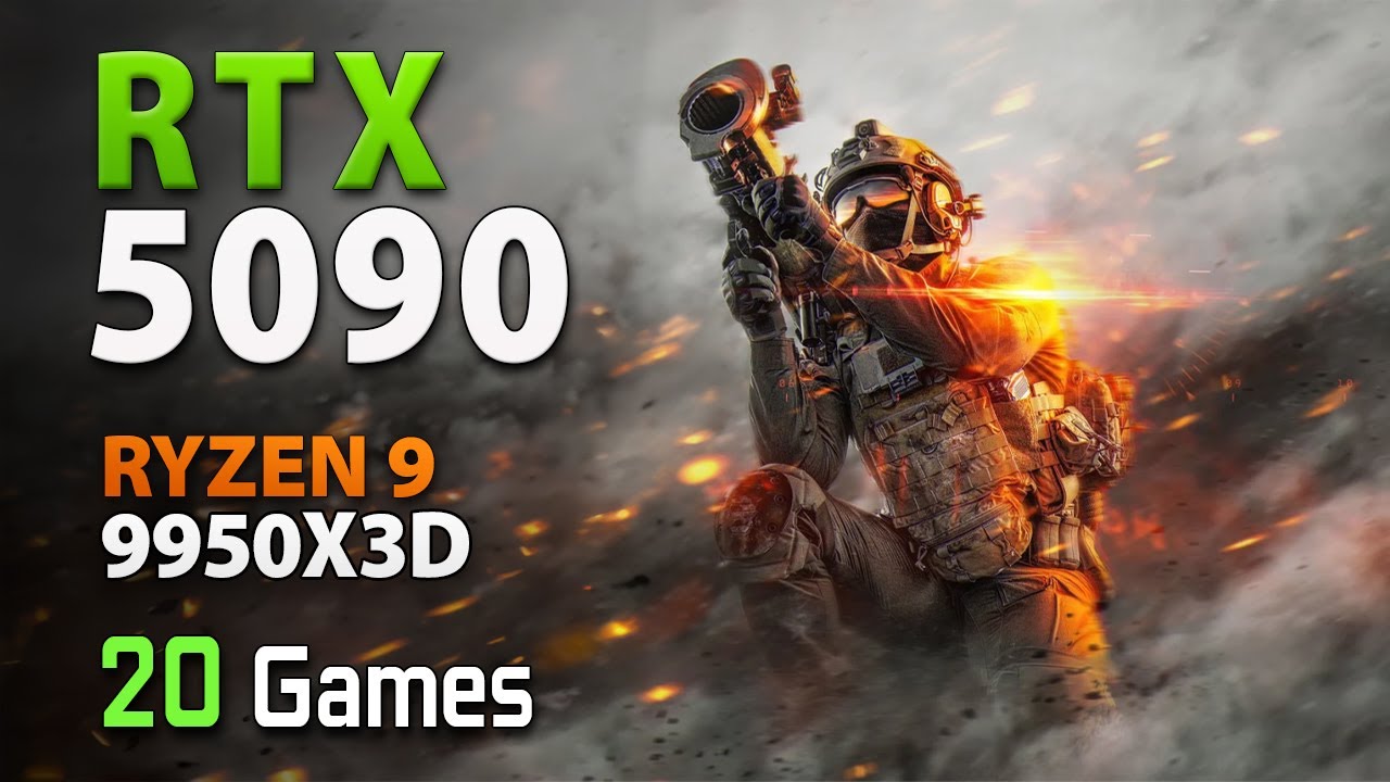 Prestanda i spel — Ryzen 9 9950X3D + RTX 5090