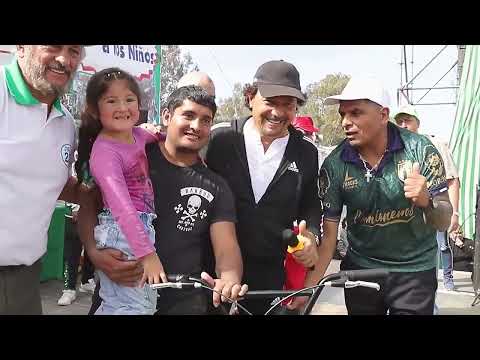 En el mes de las infancias, Sáenz compartió la celebración con la familia camionera