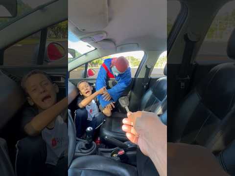 He caught the clown all by himself.