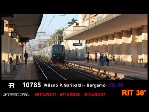 Annunci Trenitalia & TreNord dalla Stazione di Monza