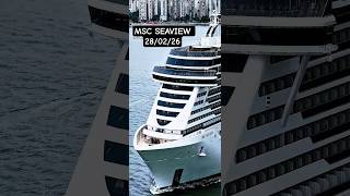 MSC SEAVIEW  cruzeiro Santos  ship 28/02/26 navio  Buzios Salvador @cruzeiros2025  #shorts