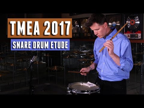 TMEA 2017 Percussion All-State Music: Snare Drum Etude