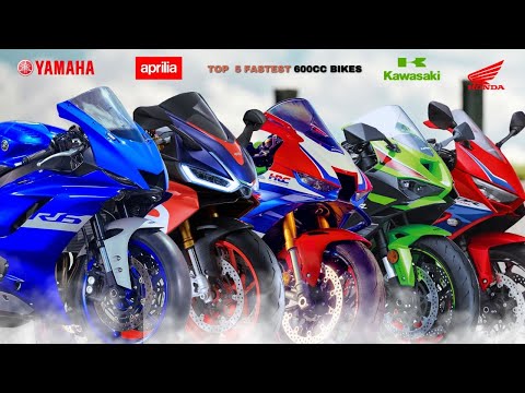 Top 5 Fastest 600CC Motorcycles 2025 : ZX6R vs CBR650R vs RS660 vs R6 vs CBR600RR