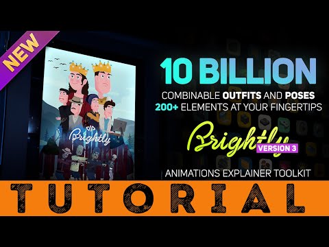 [DP669] Brightly V3.0 | Animations Explainer Toolkit - Final Cut Pro X & Apple Motion - Tutorial