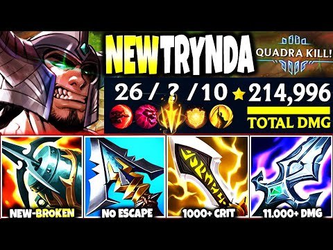 Meet the best Tryndamere *Quadra Kill* Midseason On-Hit Top Build: 200.000 Dmg 🔥 - League of Legends