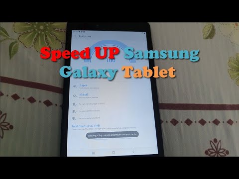 How to Speedup Samsung Galaxy Tablet