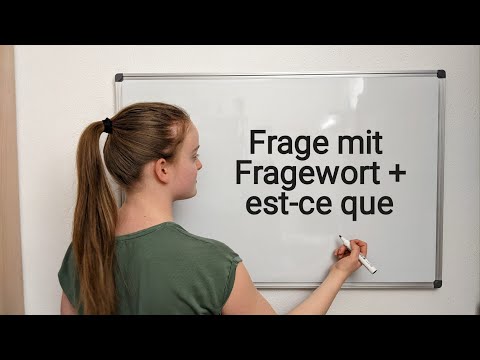 Frage mit Fragewort und est-ce que / französische Grammatik // quELKEchose
