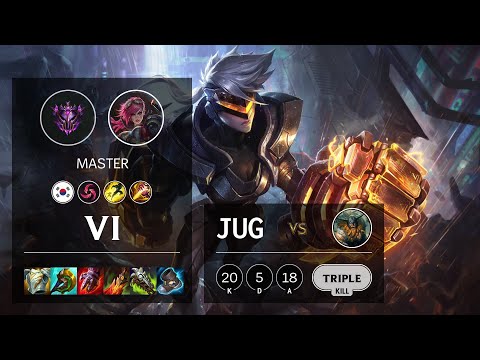Vi Jungle vs Olaf - KR Master Patch 10.25
