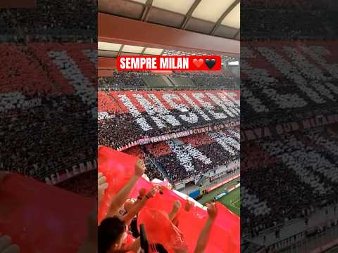 🔥 Epic AC Milan Ultras Choreography | Curva Sud Milano Creates Unbelievable Atmosphere 🔥