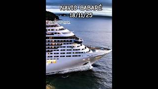 NAVIO CABARÉ lEONARDO cruzeiro MSC PREZIOSA santos 18/11/25 navio @cruzeiros2025  #drone #shorts