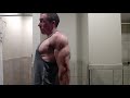 Shredded bodybuilding posing