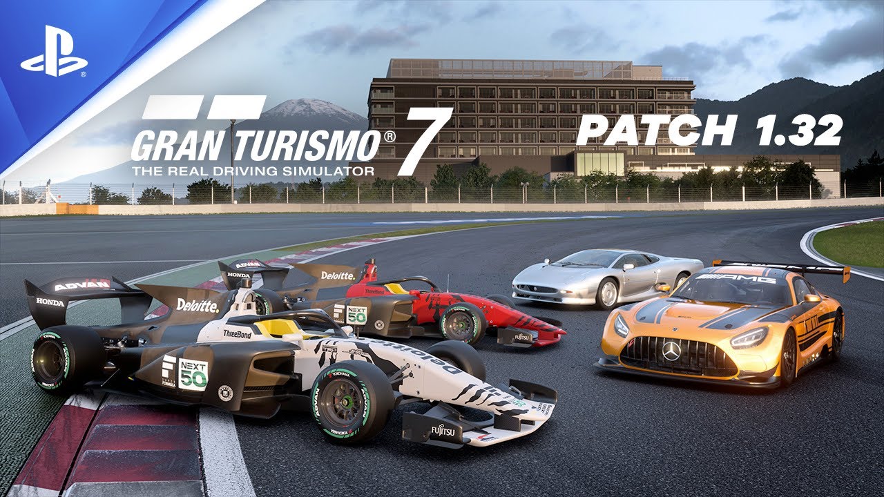 La mise à jour 1.32 de Gran Turismo 7 sera disponible demain avec 4 nouvelles voitures, deux menus supplémentaires pour le GT Café et des lieux Scapes
