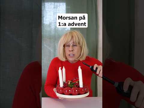 Vad gör ni idag på första advent? #humor #advent #jul #mamma