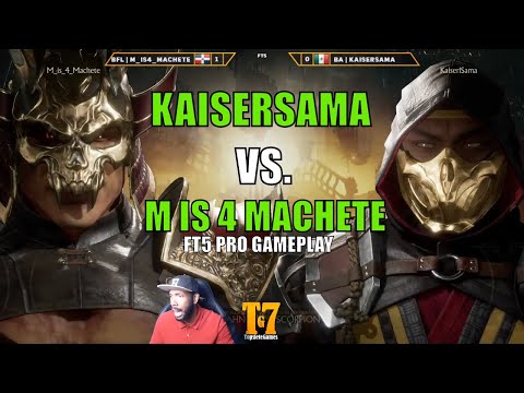 SCORPION VS SHAO KAHN - M_IS4_MACHETE VS KAISERSAMA - FT5 PRO GAMEPLAY【Mortal Kombat 11 Aftermath】
